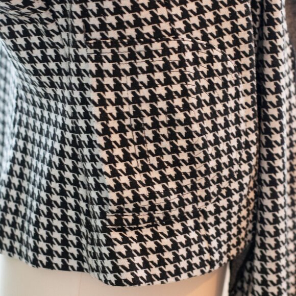 Cabi #3905 Houndstooth Shawl & Blazer // Jacket Size M w/shoulder pads - Picture 4 of 16